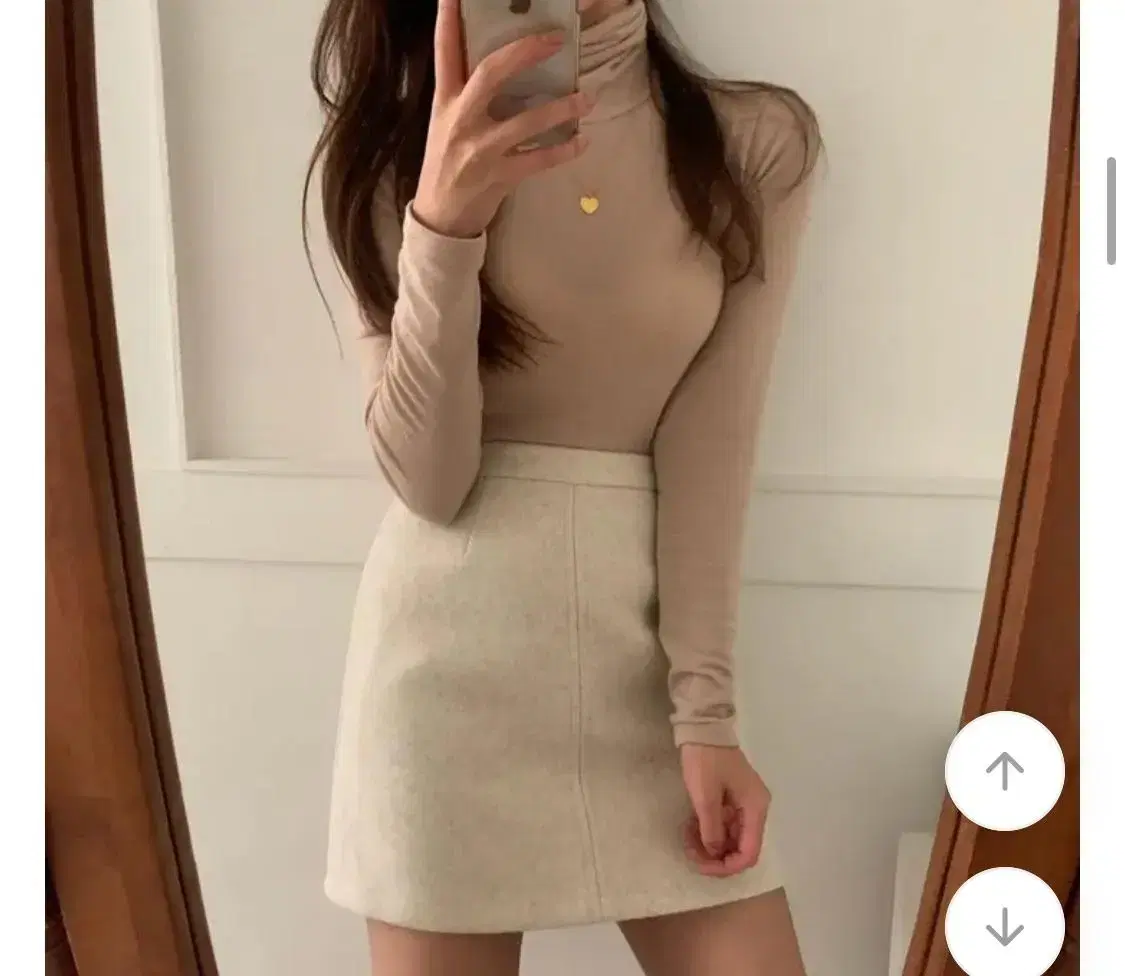 Ablee skirt Thick wool mini skirt