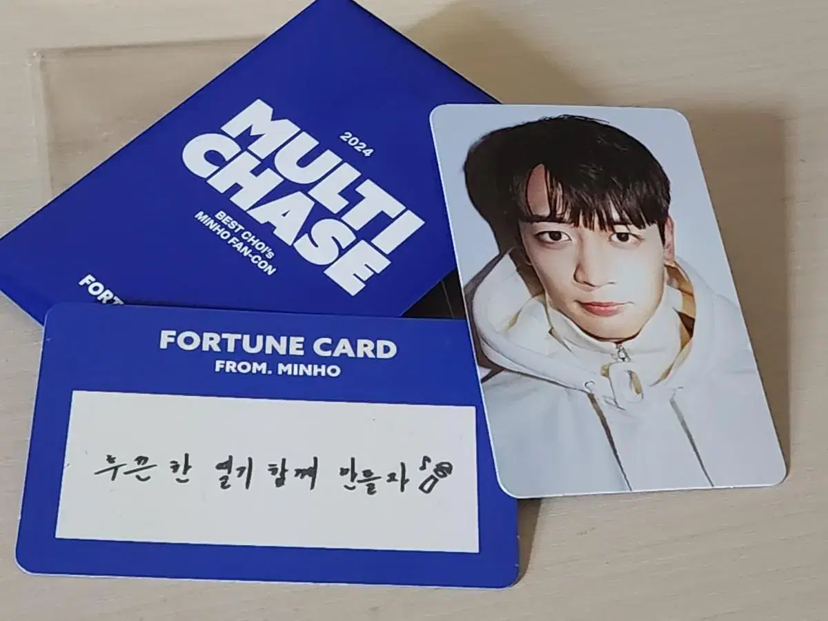 Shinee minho fan con Fortune Card Merchandise