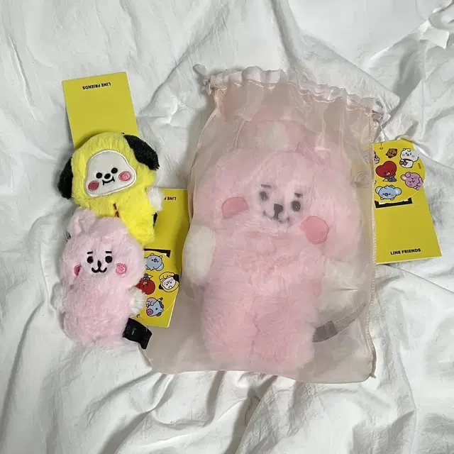 방탄소년단 BT21 쿠키 치미 정국 지민 백참 인형 플랫퍼 키링