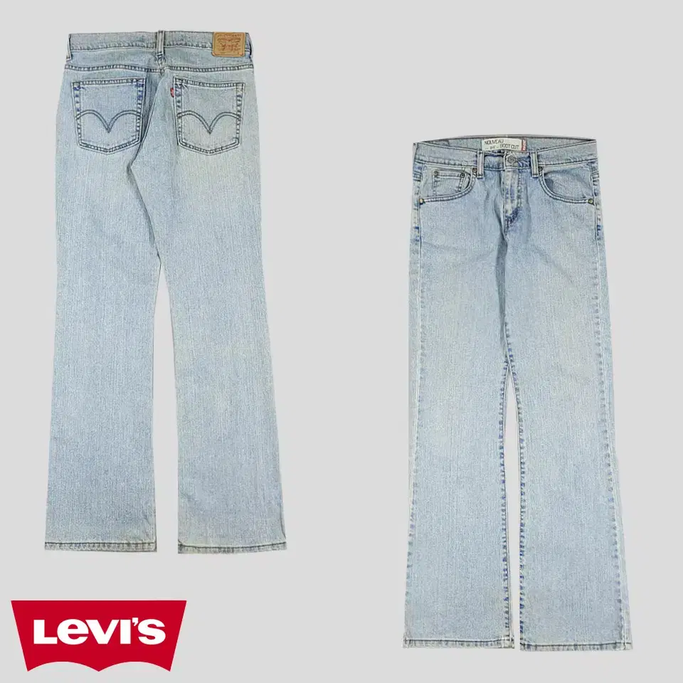 Levis 00s 315 Light blue wash Nubuck bootcut jeans Denim pants 31