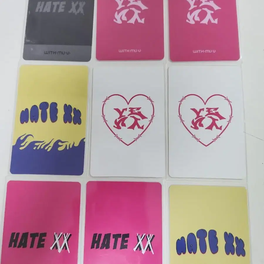 최예나 위드뮤 럭드 HATE XX 스마일리 일괄