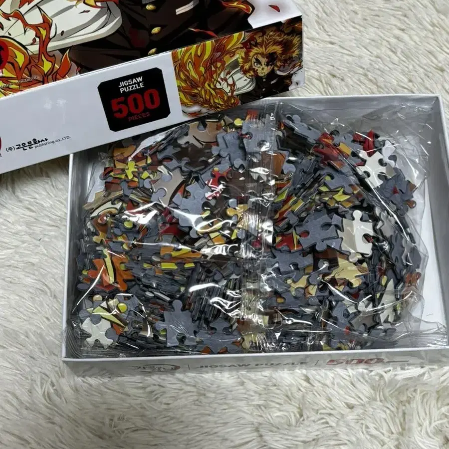 귀멸의 칼날 무한열차 극장판 렌고쿠 쿄쥬로 500pcs 직쏘퍼즐