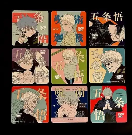 Half-priced Delivery) Jutsu Rotation Gojo Satoru Original Painting Coaster Square kard Bulk