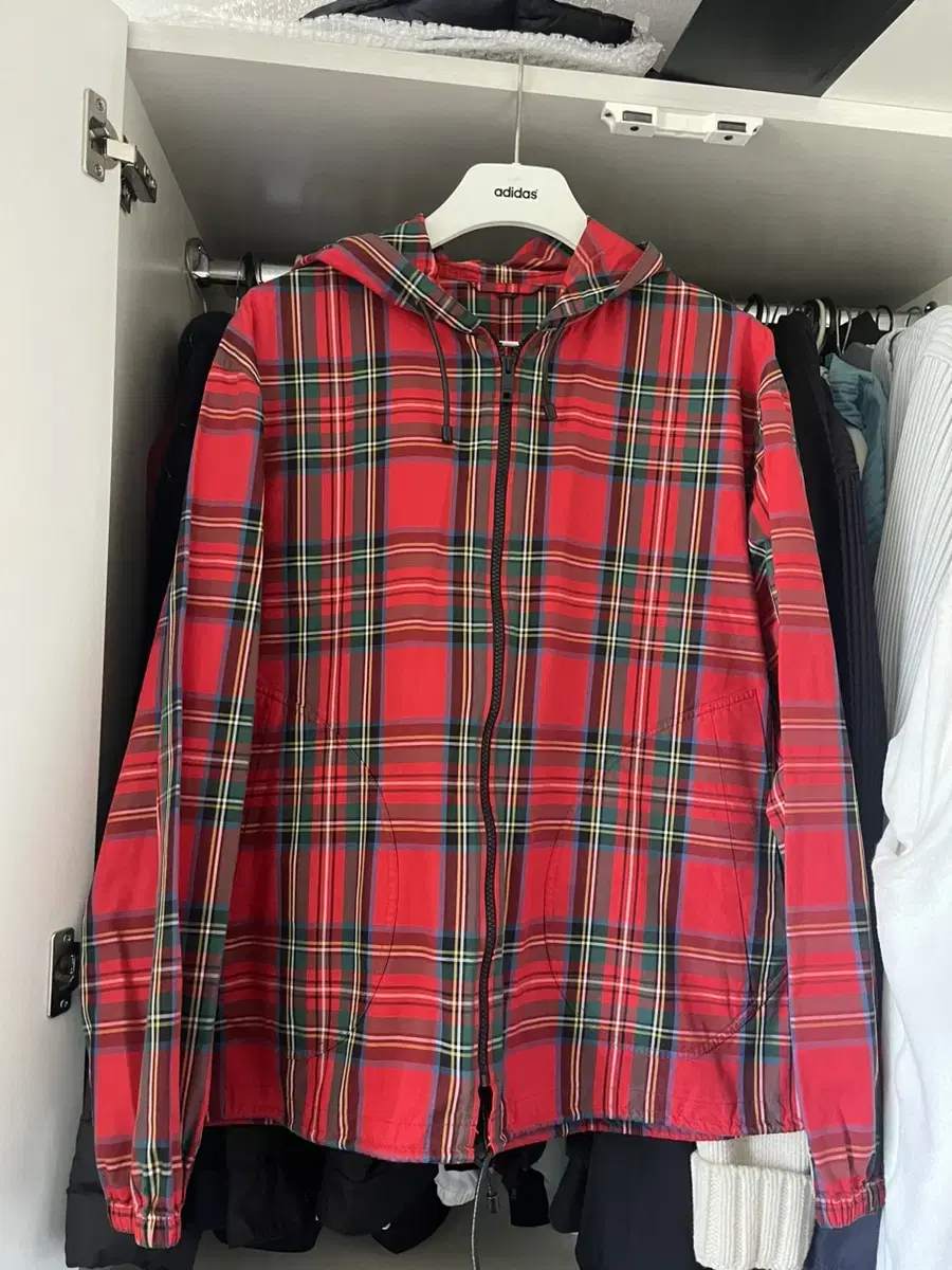 [50] Burberry Tartan and Cotton Bridgestone Check Windbreaker