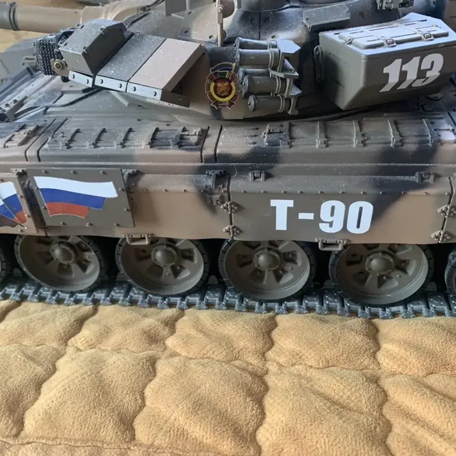 HENG LONG 업그레이드 메탈 버전 러시아 T90 RTR 3938탱크