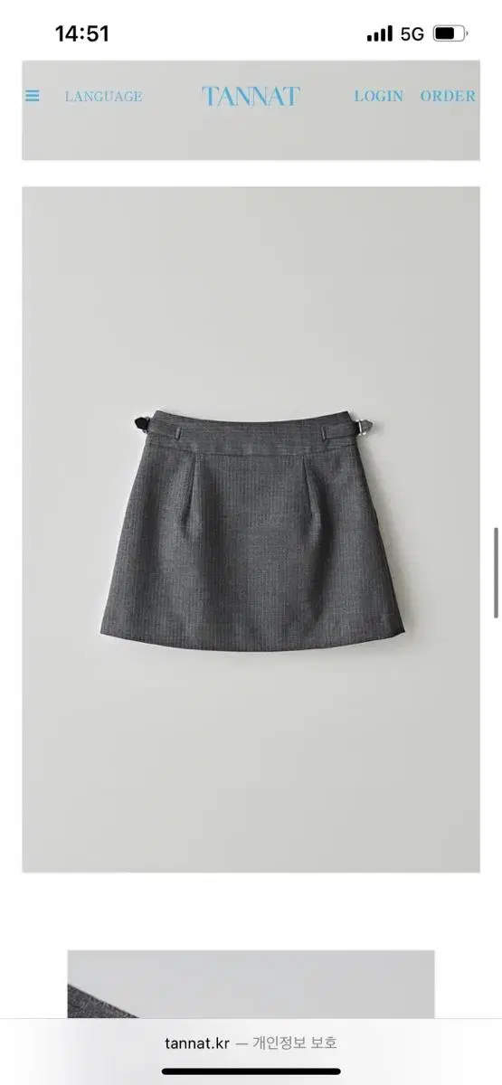 타낫 버클 미니 스커트 Tannat Buckle mini skirt