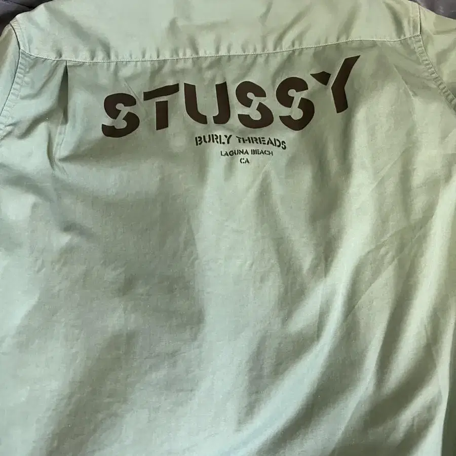 [M] 스투시 반팔 워크셔츠 STUSSY