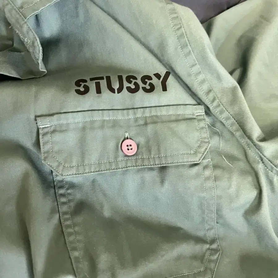 [M] 스투시 반팔 워크셔츠 STUSSY