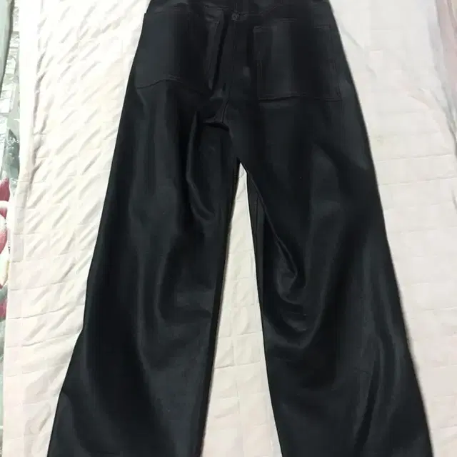 SIDE STITCH COATING DENIM PANTS BLACK