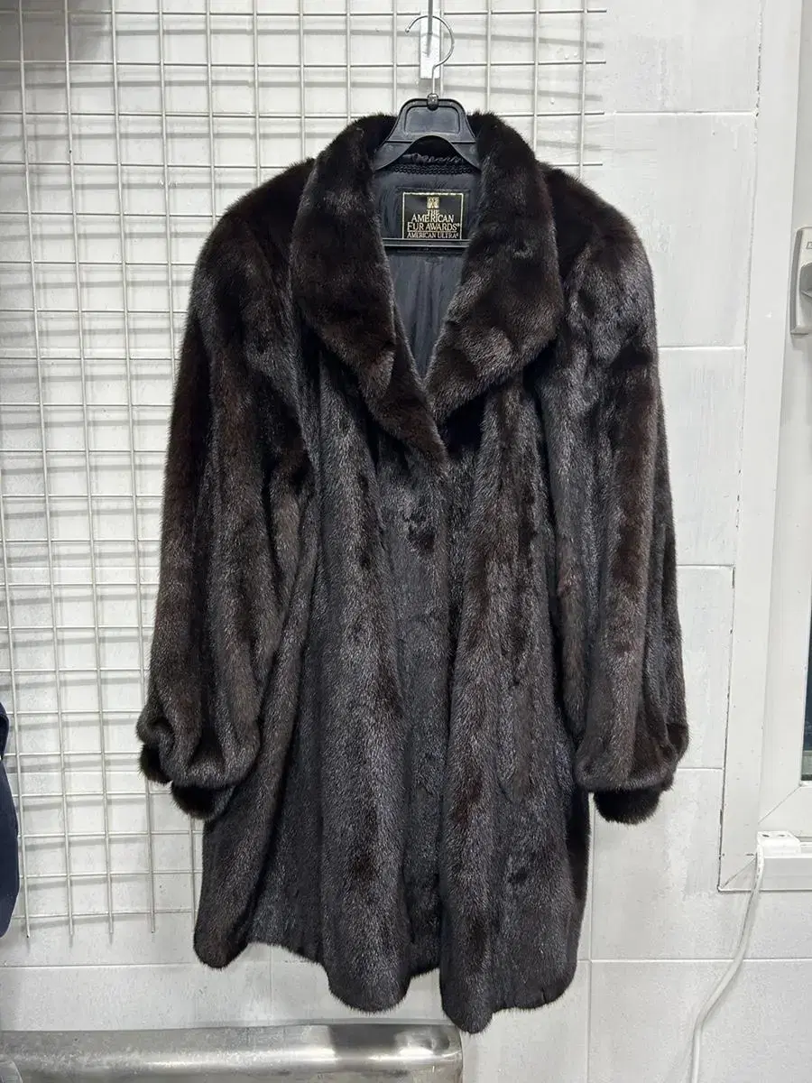 [Daedong Fur] Women's American Long Mink Coat 66