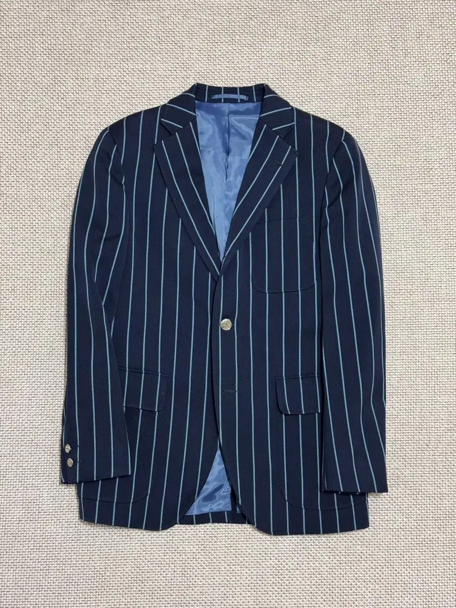 [J.press] Moon Tweed Stripe Jacket Navy M