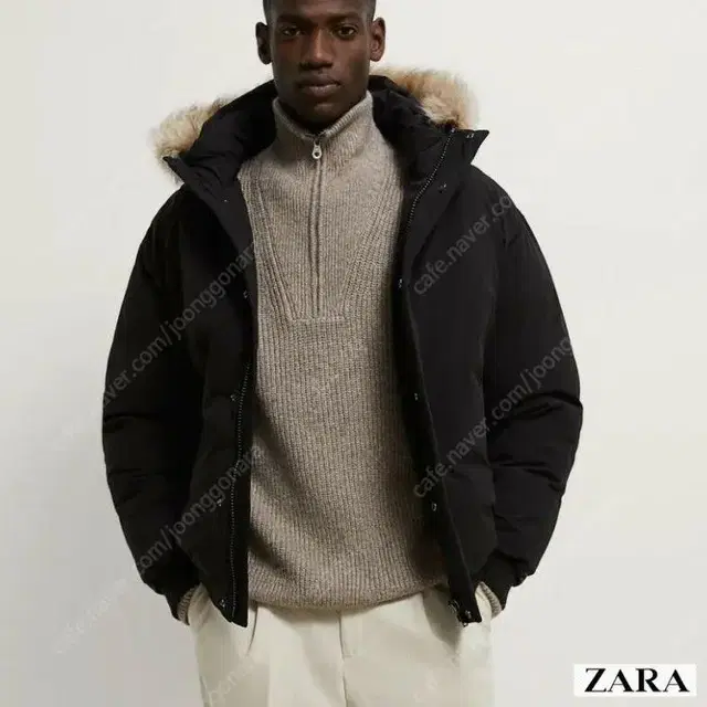 ZARA 자라 듀퐁 소로나 집업 후드 패딩점퍼 에코 친환경섬유 웰론패딩