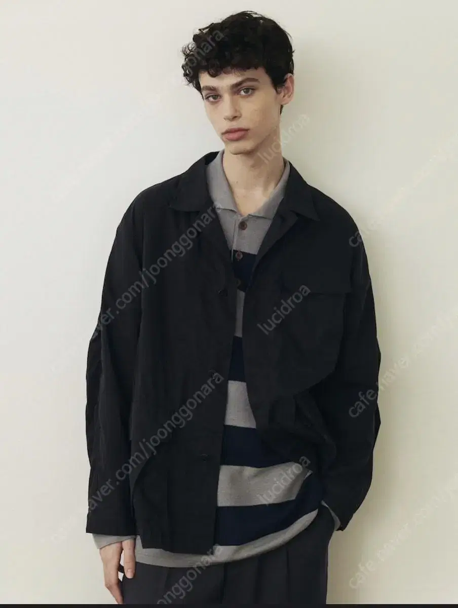 [1] Beaker Nylon Jacket Black