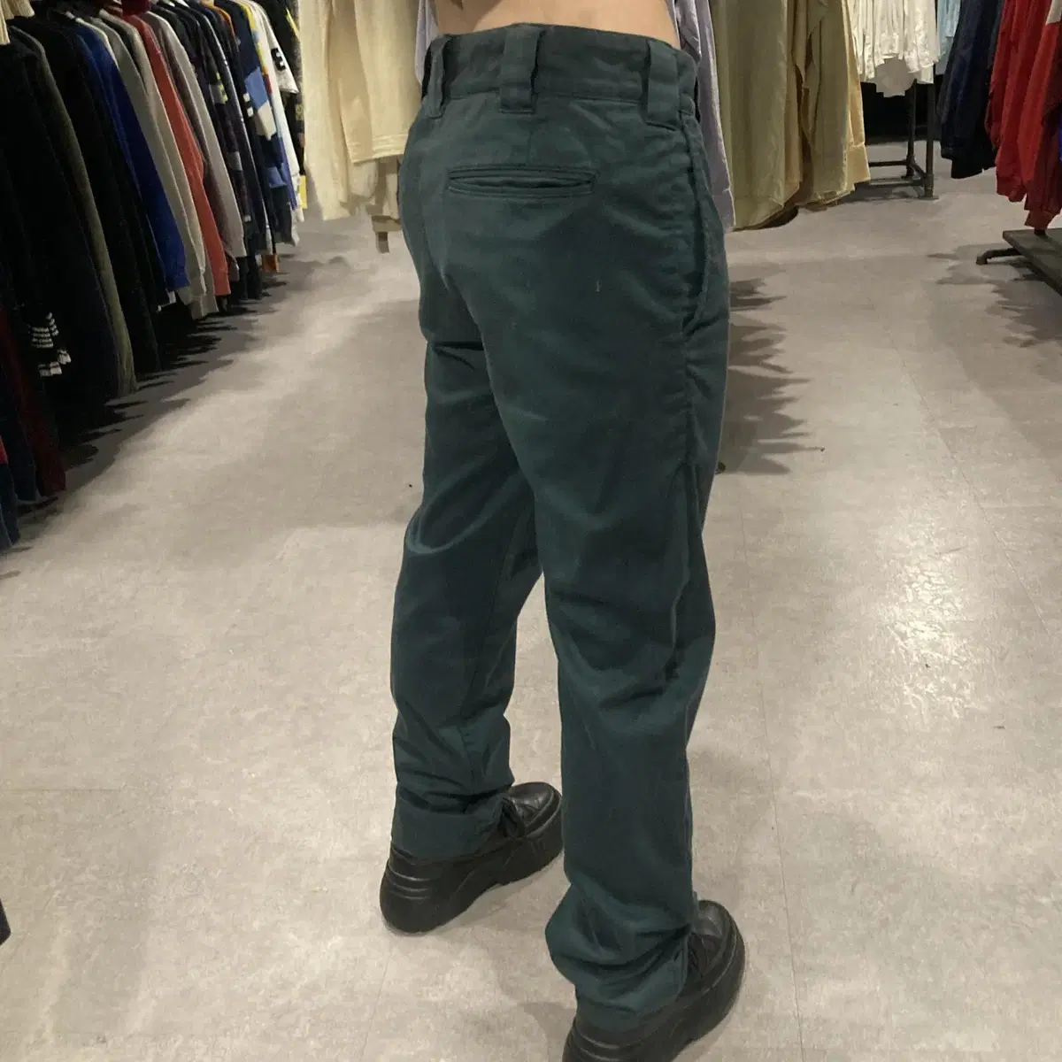 DICKIES 디키즈 빈티지 뒷면 로고 트레이드 워크 팬츠 카키 (30)