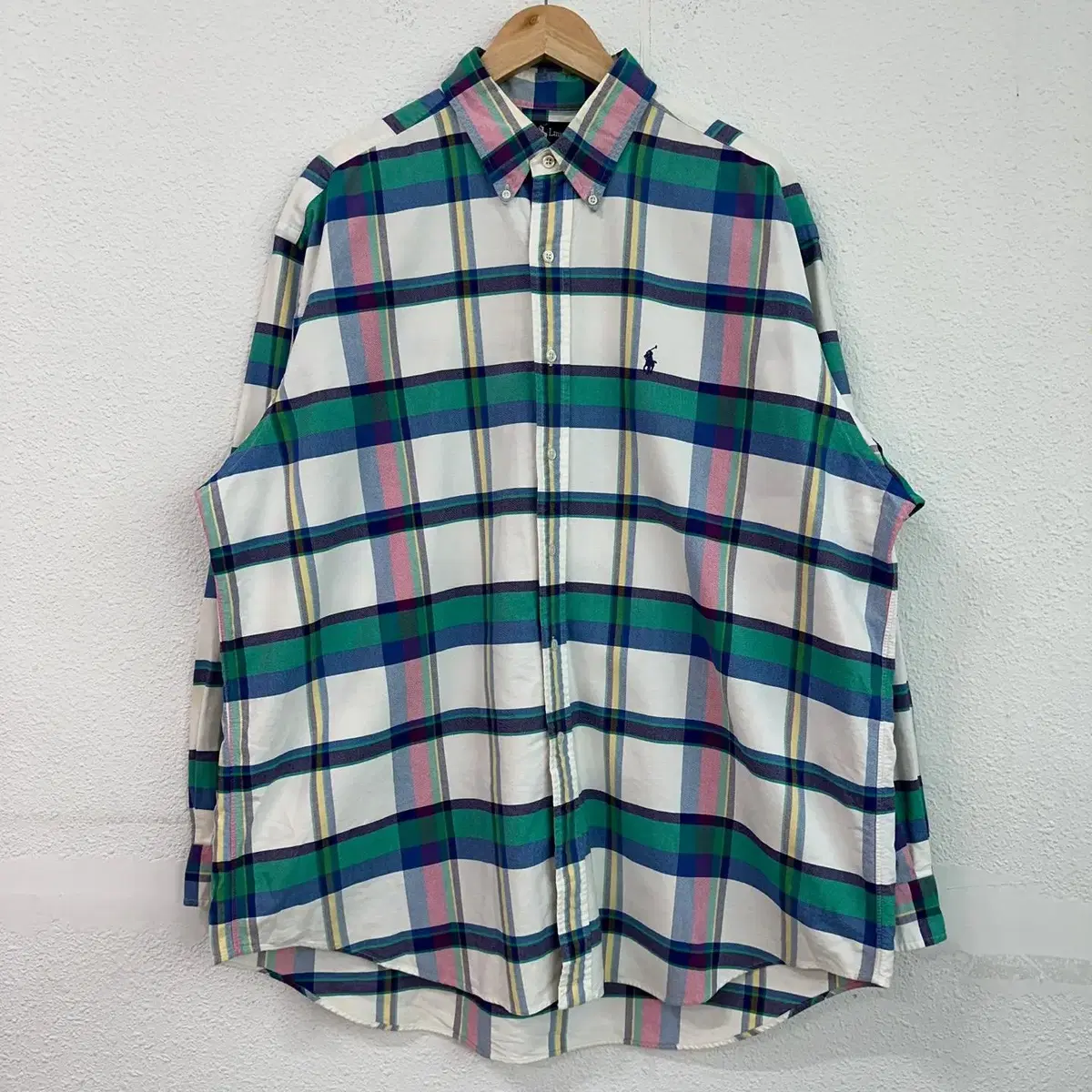 [XL] Polo Ralph Lauren Blazer Oversized Madras Check Shirt 7687