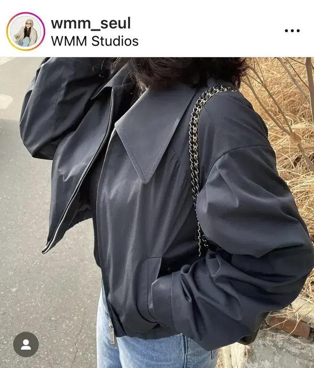 WMM studios 블루종 자켓