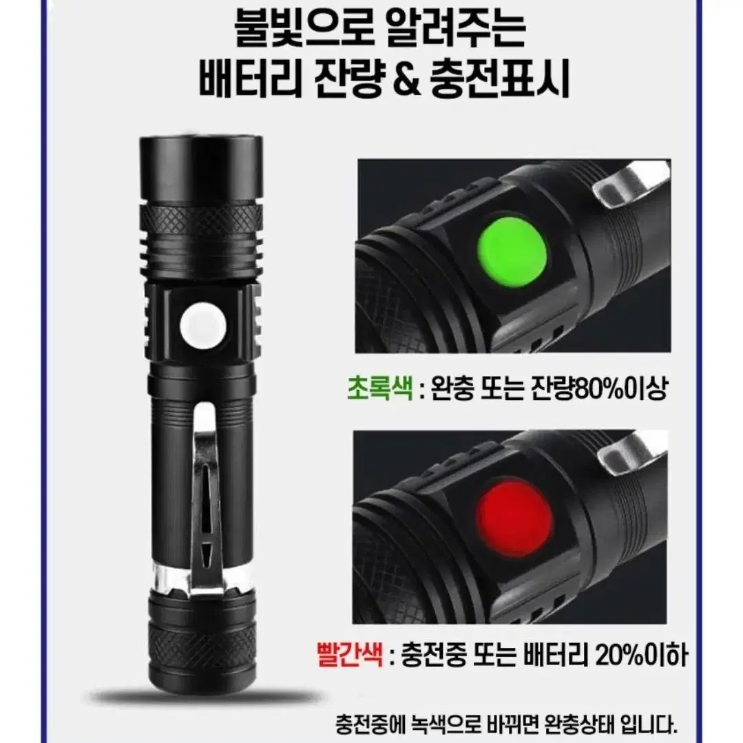 초강력 LED 손전등 후레쉬 랜턴