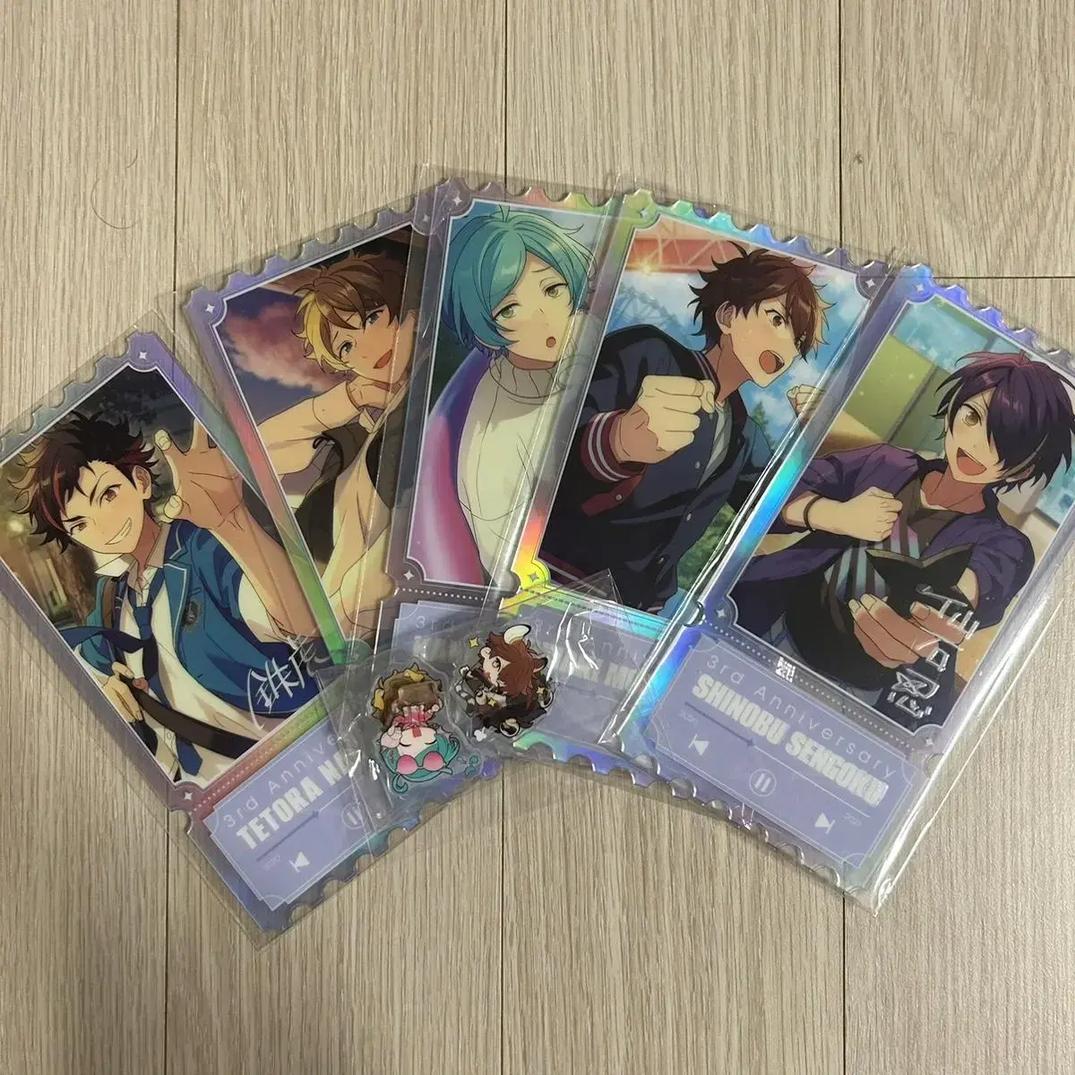 Anstar 3rd Anniversary acrylic Tickets Meteor Belt Tetora Midori Kanata