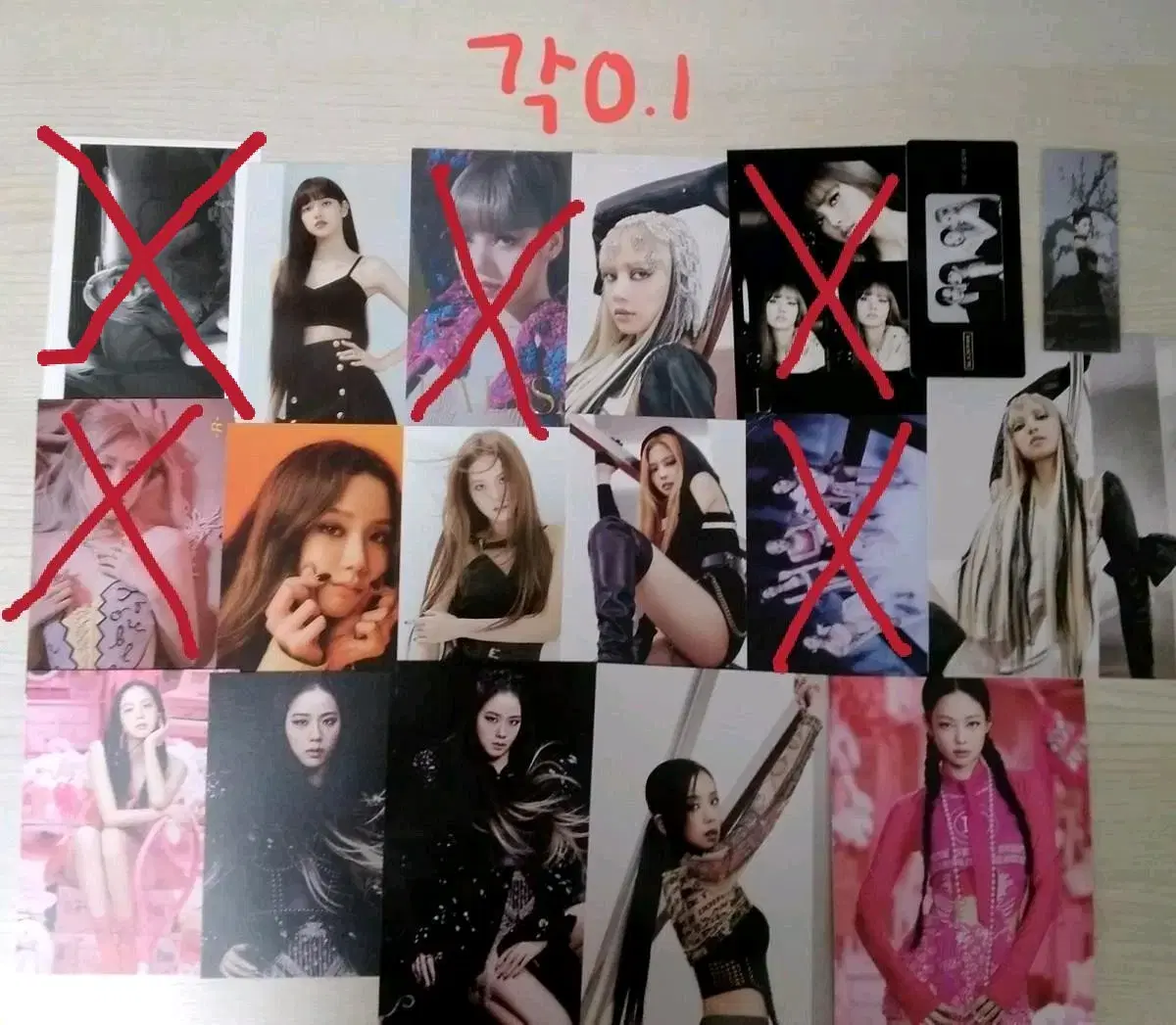 Black Pink postcard poster sell WTS