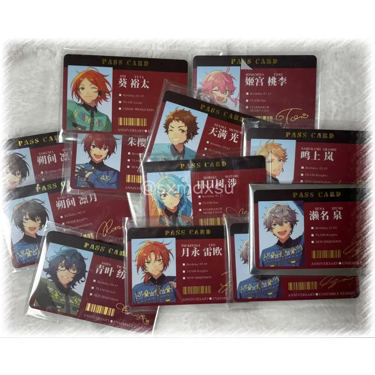 Ensemble Stars Enstar 6th Anniversary Pass NFC Card Ritz Leo Izumi