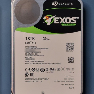 시게이트 Exos X18 18TB 18테라 SATA HDD