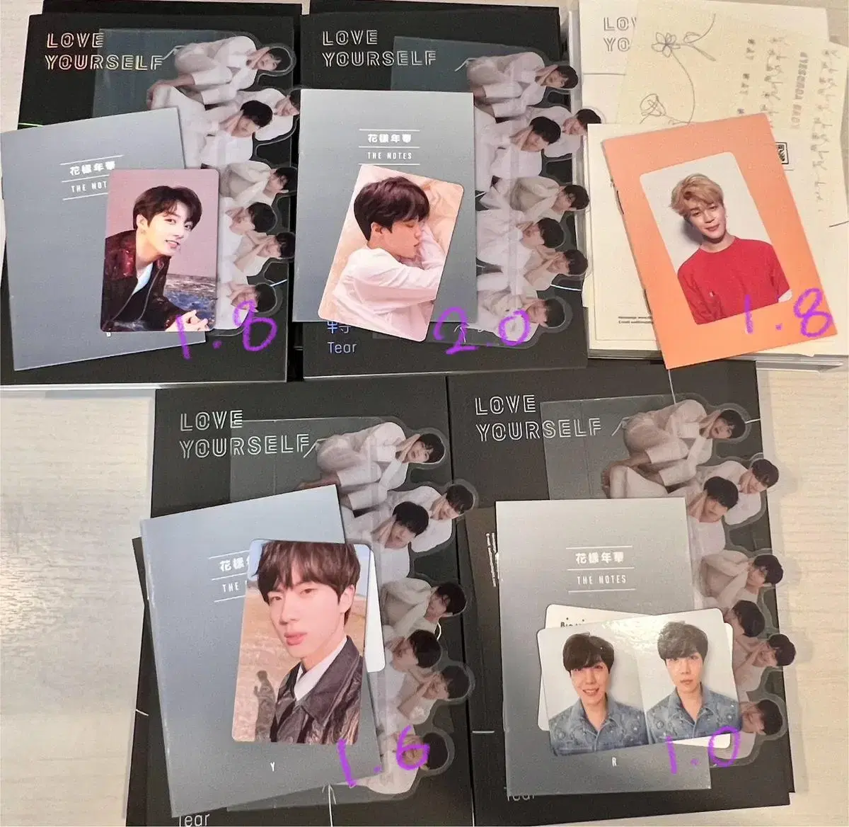 urgent!!!bts fake love , dna photocard album