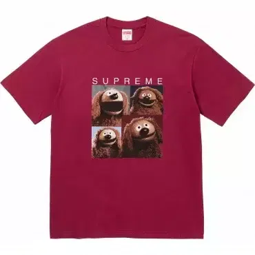 정품 S,M,L,XL,XXL 슈프림 롤프 티셔츠 SS24 Rowlf