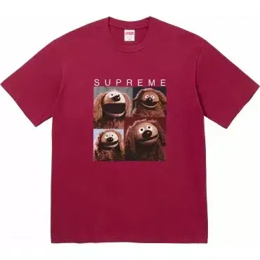 정품 S,M,L,XL,XXL 슈프림 롤프 티셔츠 SS24 Rowlf