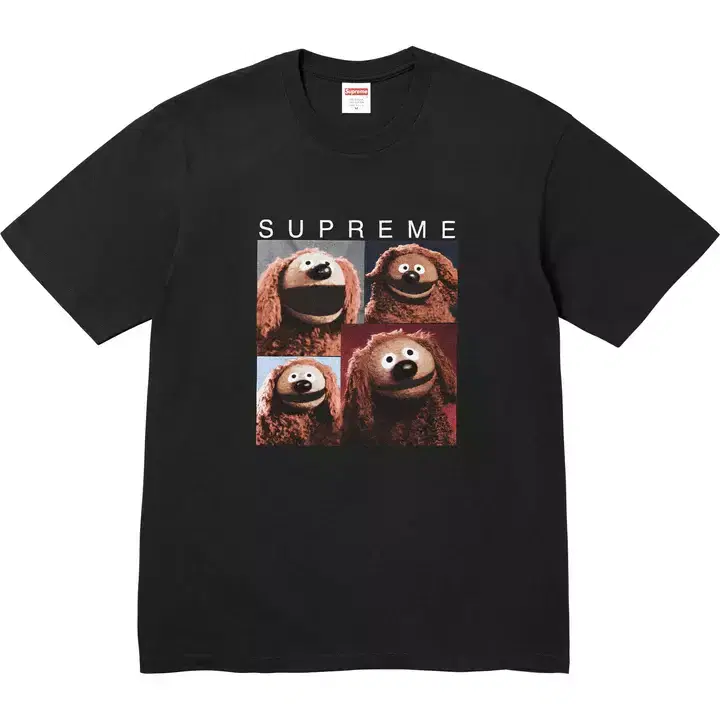 정품 S,M,L,XL,XXL 슈프림 롤프 티셔츠 SS24 Rowlf