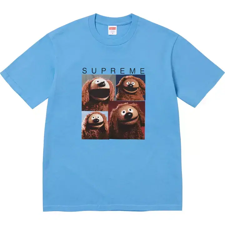 정품 S,M,L,XL,XXL 슈프림 롤프 티셔츠 SS24 Rowlf