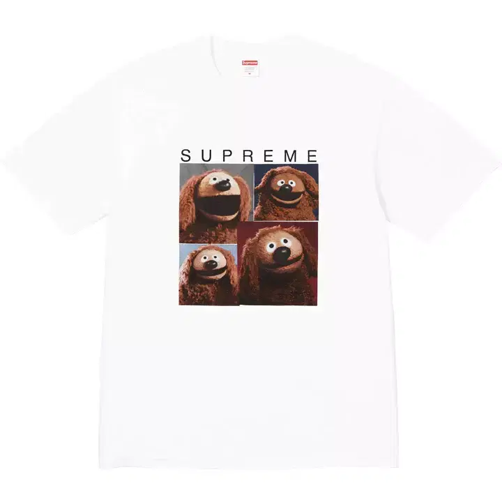 정품 S,M,L,XL,XXL 슈프림 롤프 티셔츠 SS24 Rowlf