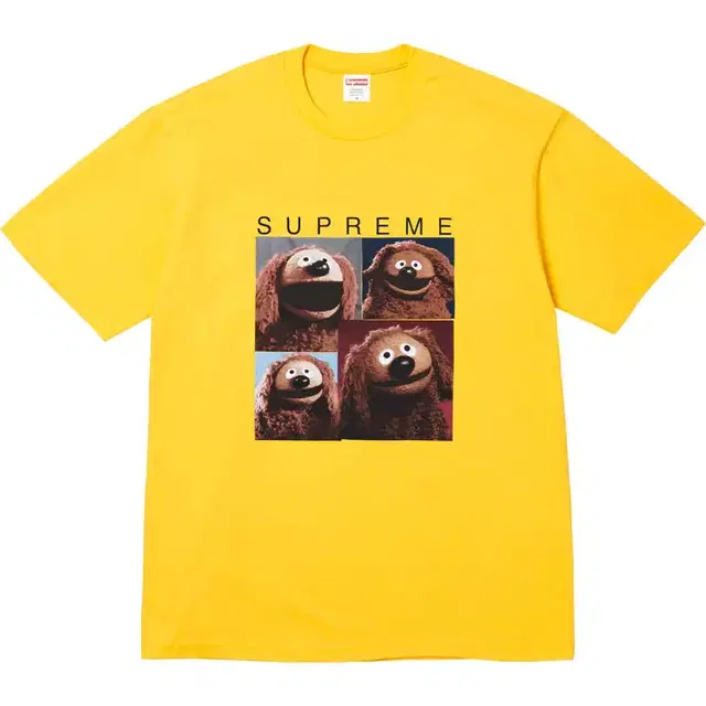 정품 S,M,L,XL,XXL 슈프림 롤프 티셔츠 SS24 Rowlf