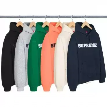 정품 S,M,L,XL,XXL 슈프림 컬리지에이트 후드 스웨트셔츠 SS24