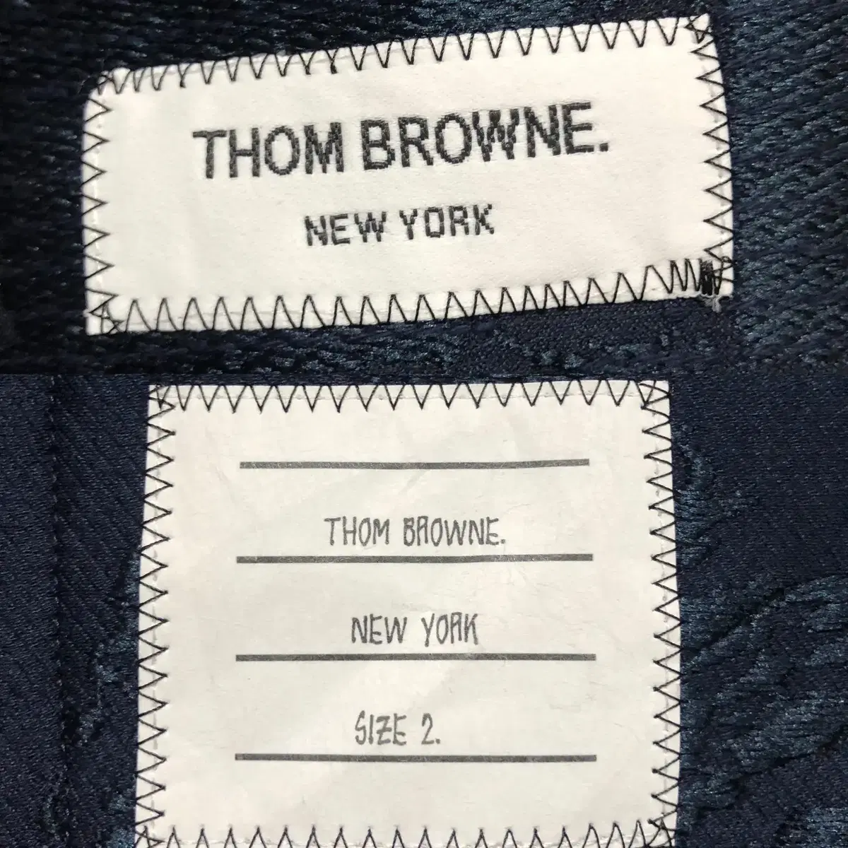 THOM BROWNE 톰 브라운 싱글재킷(코튼/실크)2 사이즈