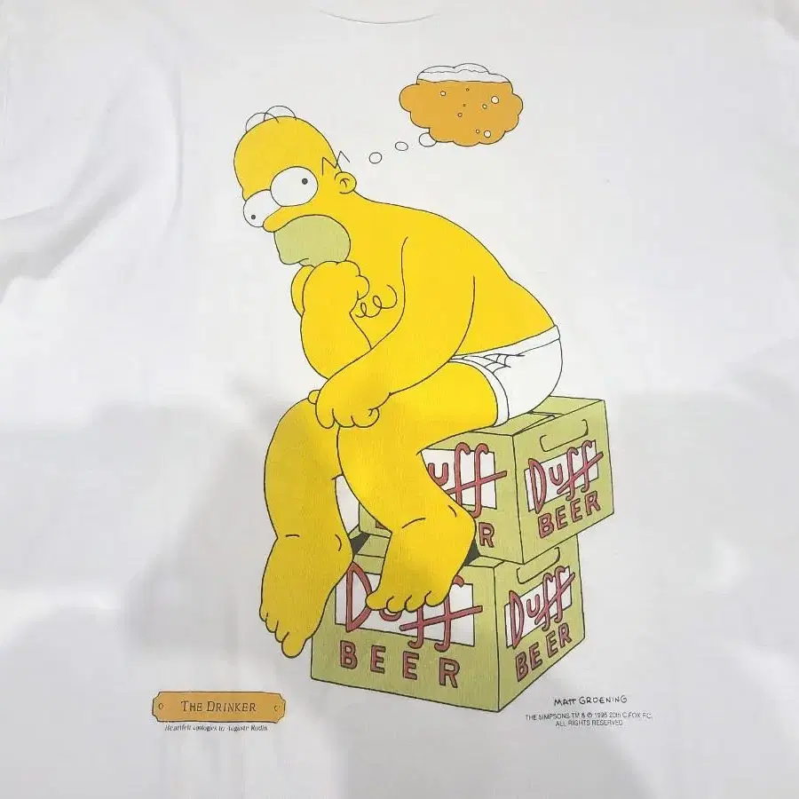 1995 THE SIMPSONS THE DRINKER 심슨 빈티지티셔츠