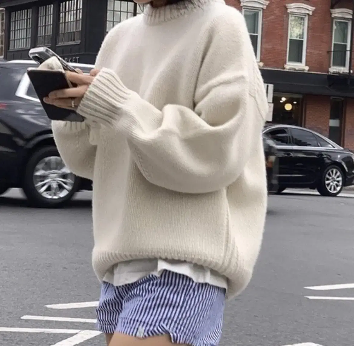 [haag] a heavy wool sweater(아이보리)