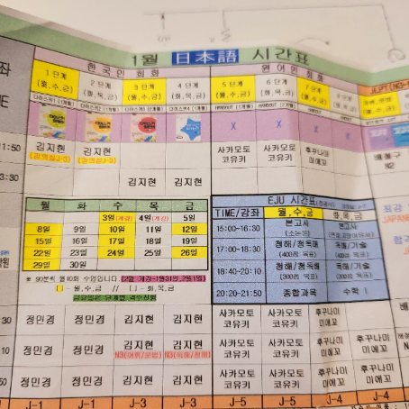 동성로 제이앤씨 어학원(일본어,중국어) 5개월 수강권