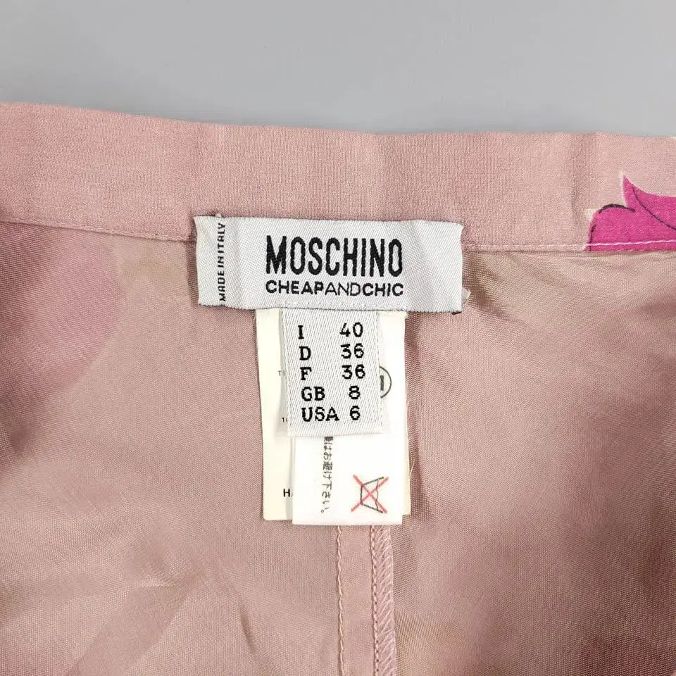 MOSCHINO CHEAPANDCHIC 모스키노 칩앤칙 핑크 플라워패턴