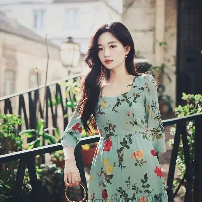 [새상품] 밀크코코아 mint rose dress (L size)