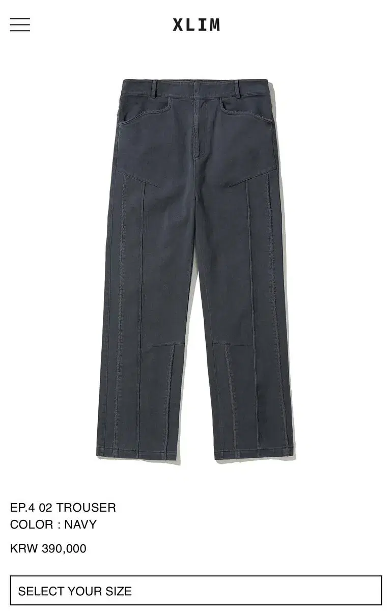 [2] XLIM EP.4 02 TROUSERS NAVY