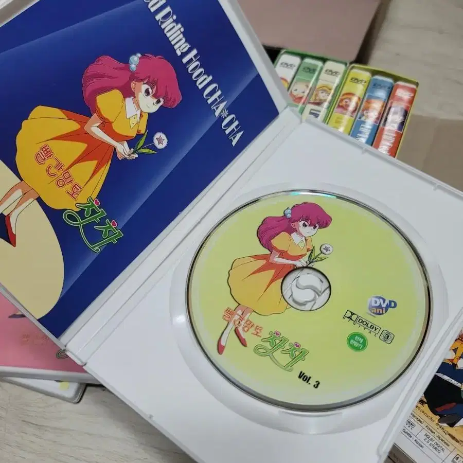 빨강망토차차 dvd 1-3 박스세트 고전만화 디비디