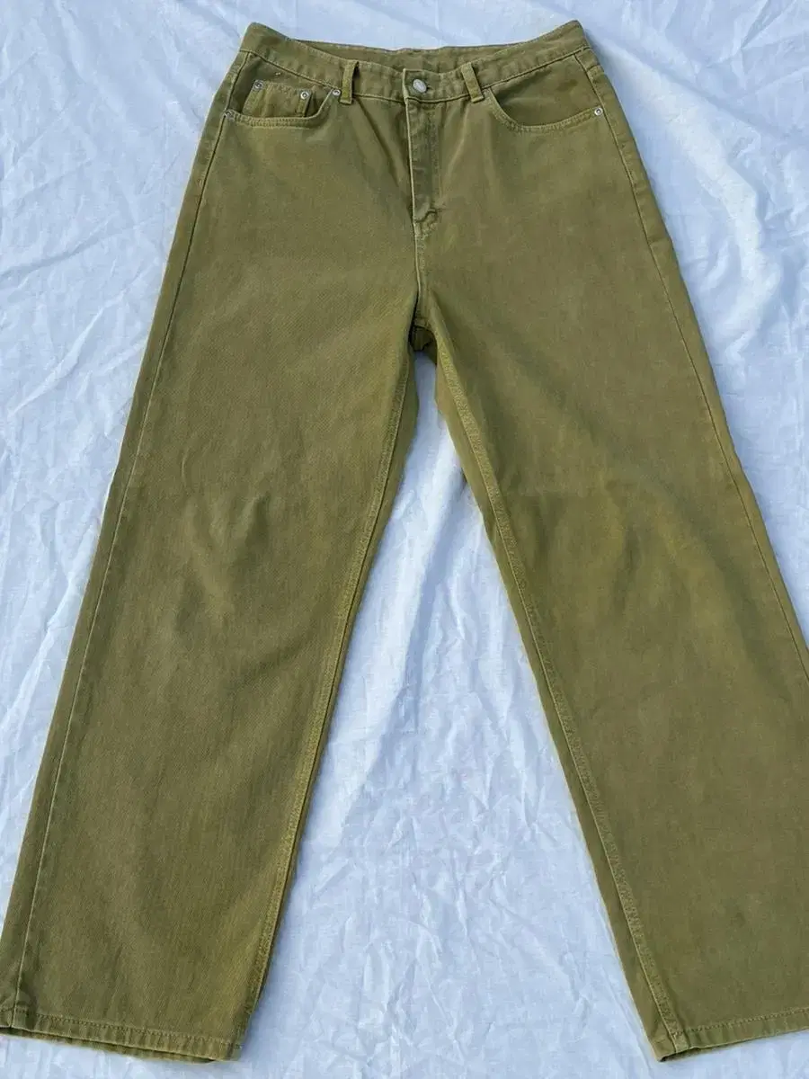 Ugly Dying Color Denim-Olive