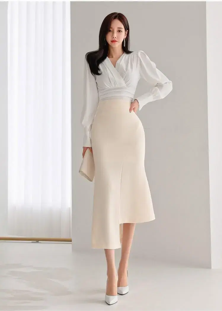 Unbalancing Fishtail Skirt Two-Piece