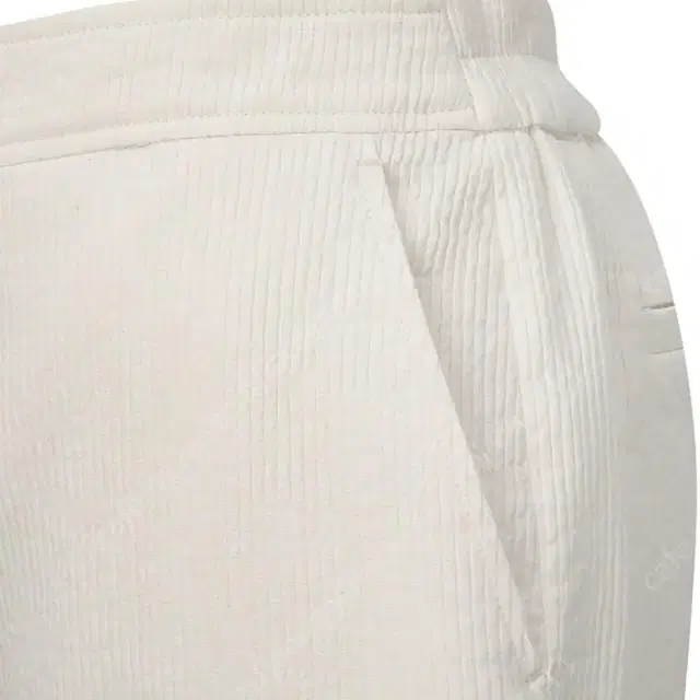 le917 ribbed cotton easy pants (ivory)