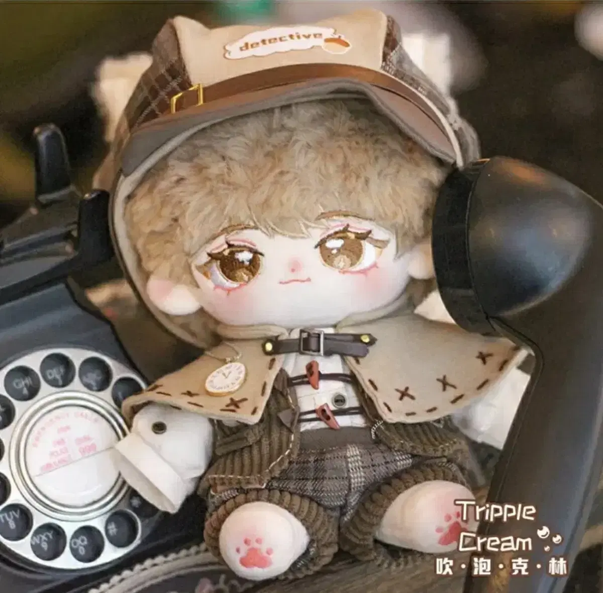 (새상품) 20cm 도토리 탐정 솜인형옷 무속성 케이프 세트