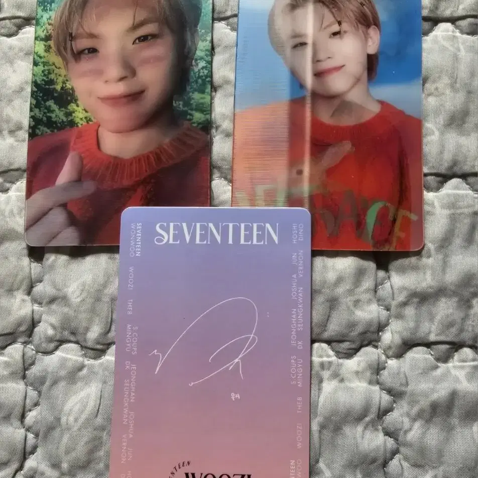 세븐틴 헌혈포카 SVT 렌티 포카 SEVENTEEN우지 Woozi