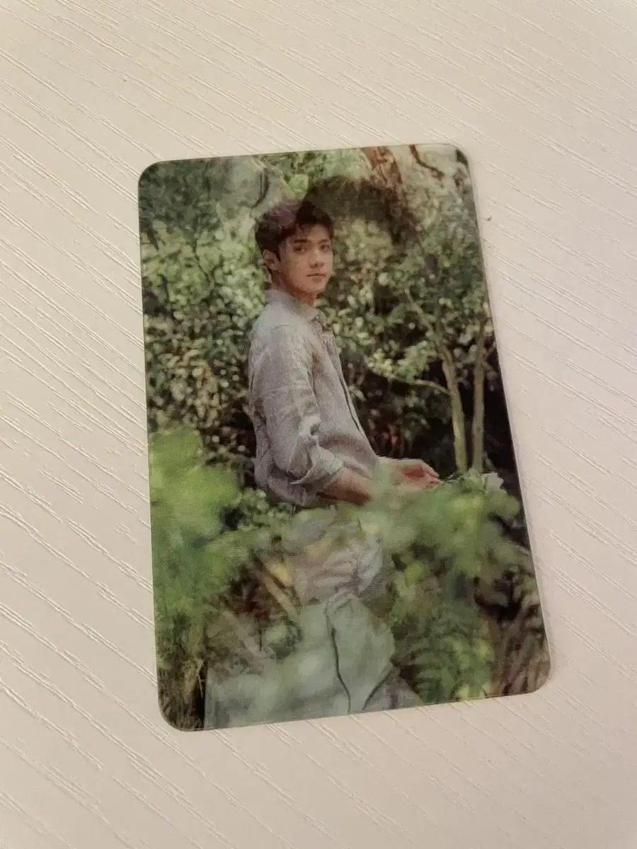 Sehun Nature Public lenticular photocard