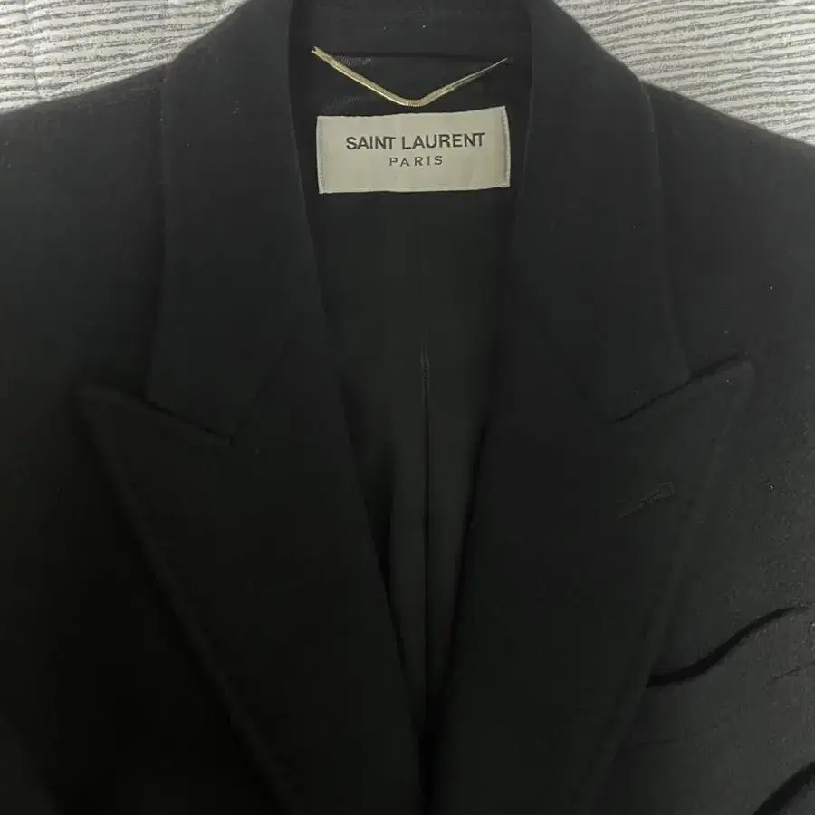 Saint laurent 생로랑 피크드 라펠 코트 36