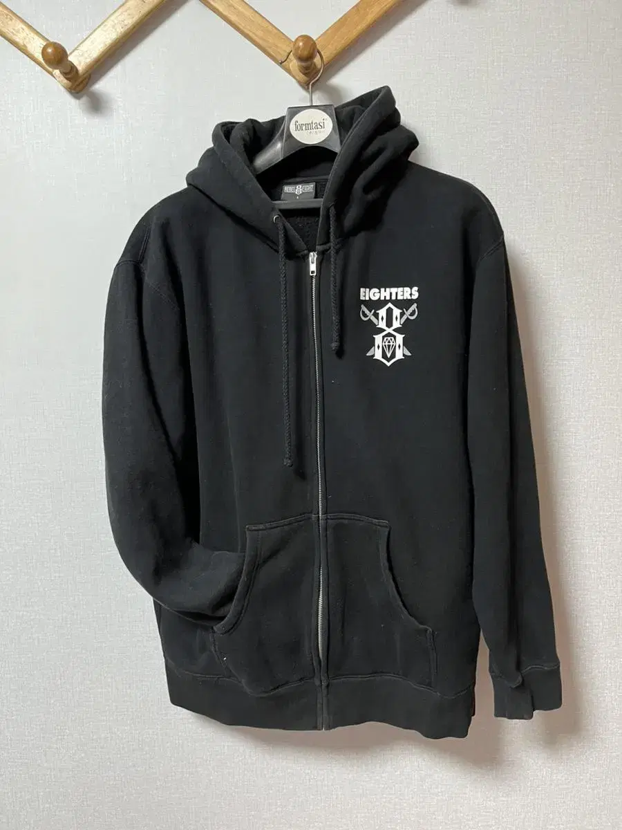 Level Eight Hoodie Zip Up Black L