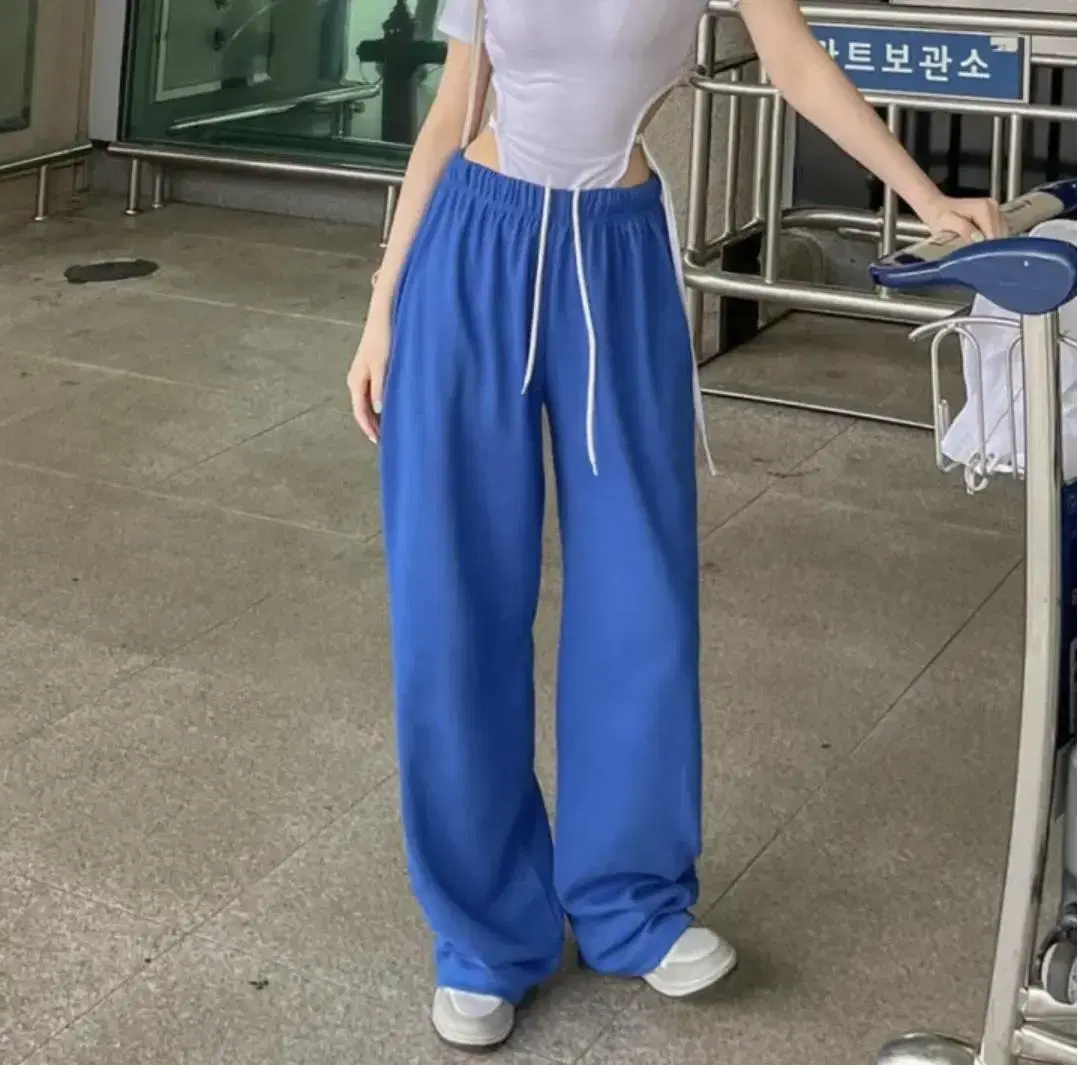 Wannabe Muse Training Wide-Legged Pants High-Waisted Banded Chuu-rin